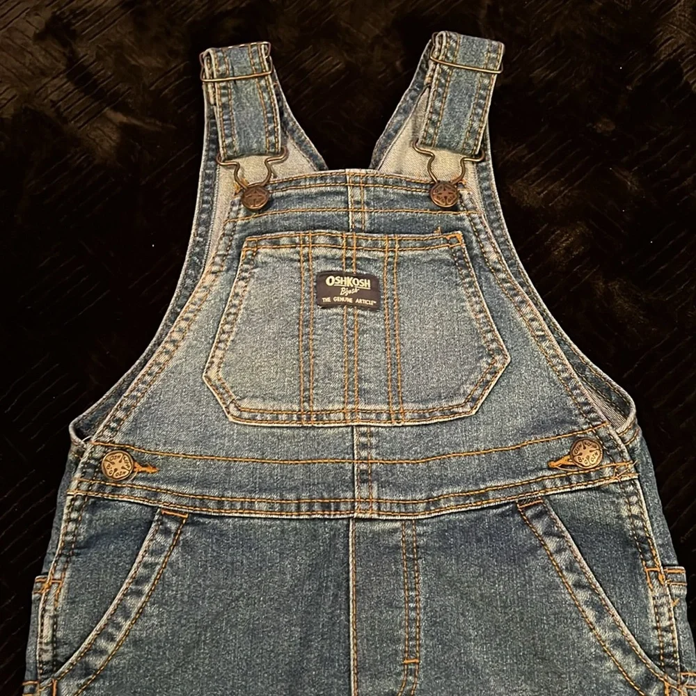 Oshkosh B’gosh Denim Overalls. Toddler boys size 3T